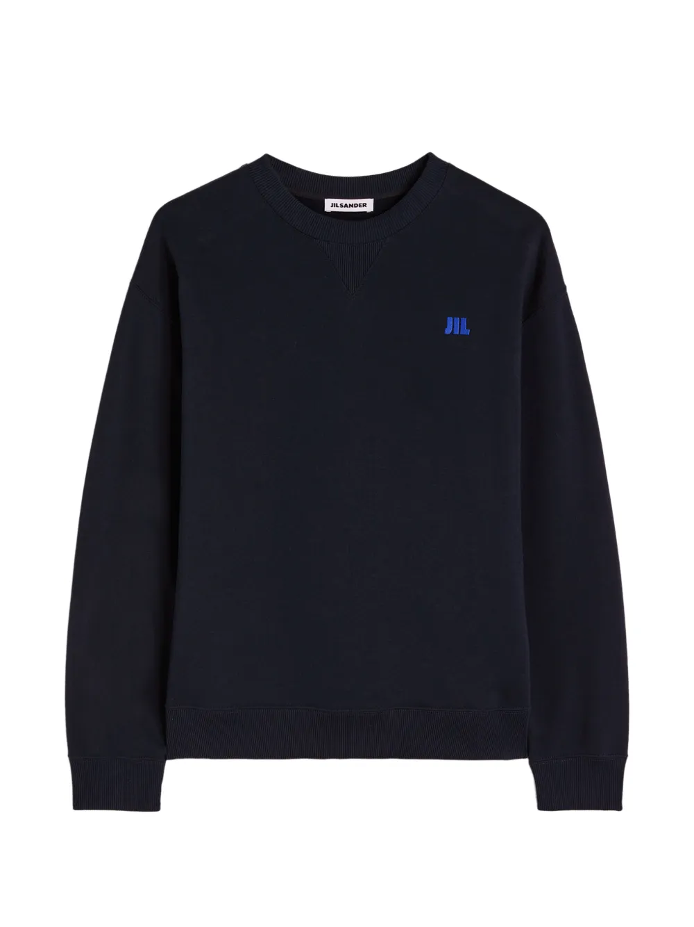Jil Sander Sweater met geborduurd logo Blauw