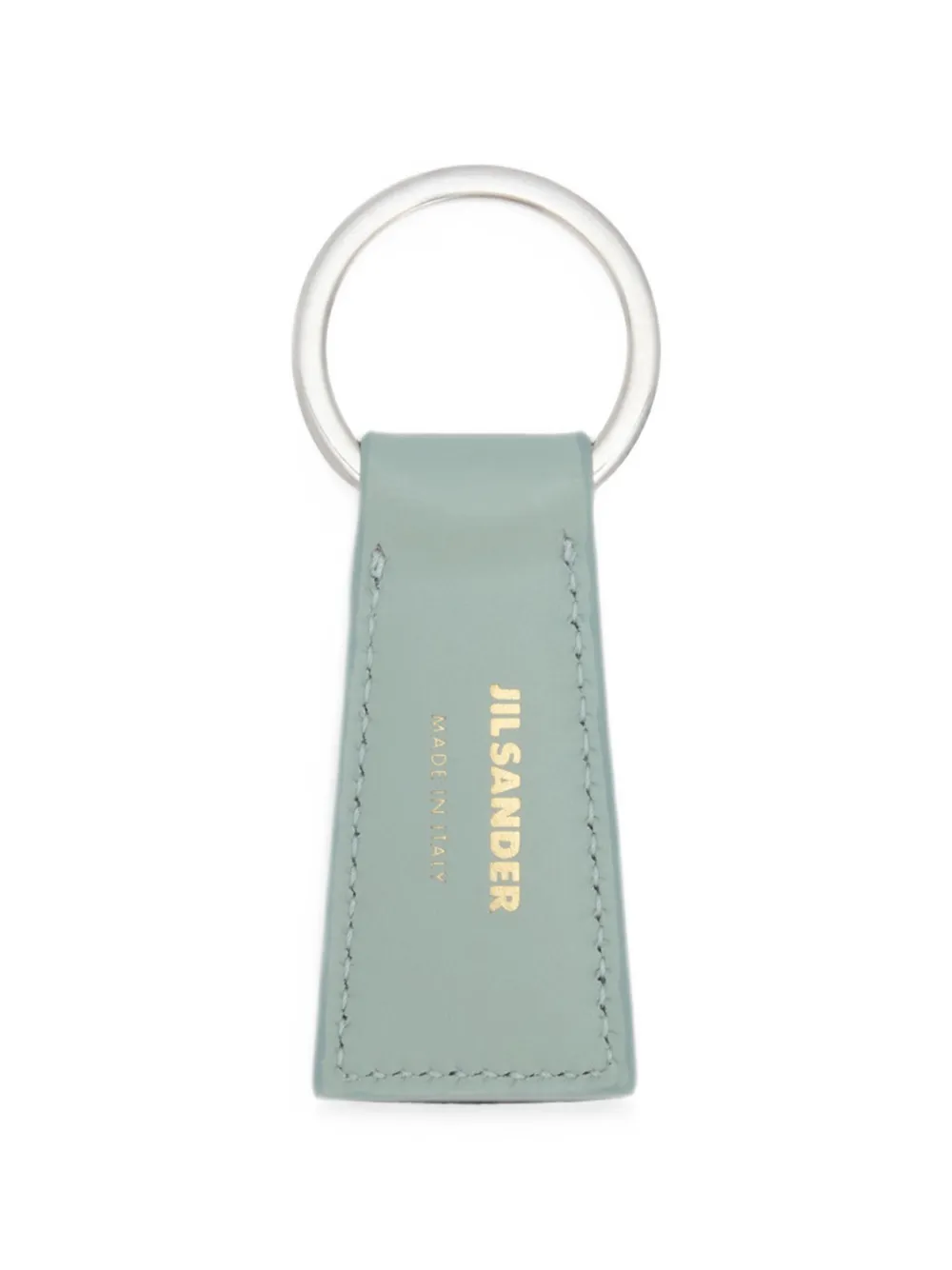 Jil Sander Linea Key Ring In Green