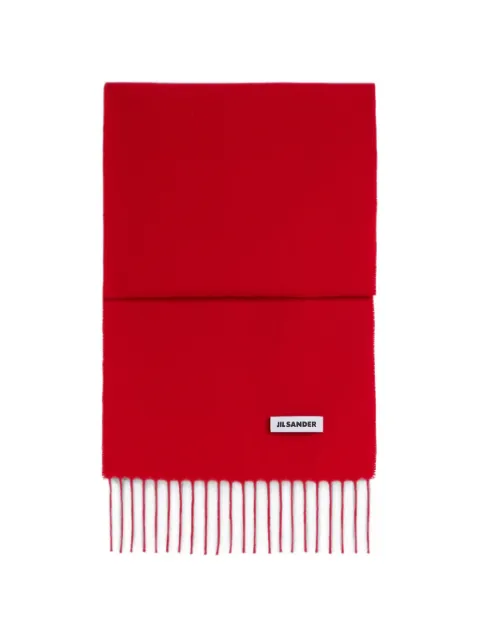 Jil Sander slim wool scarf