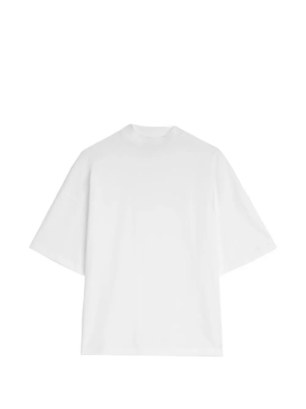 Jil Sander mock-neck boxy-fit T-shirt - Bianco