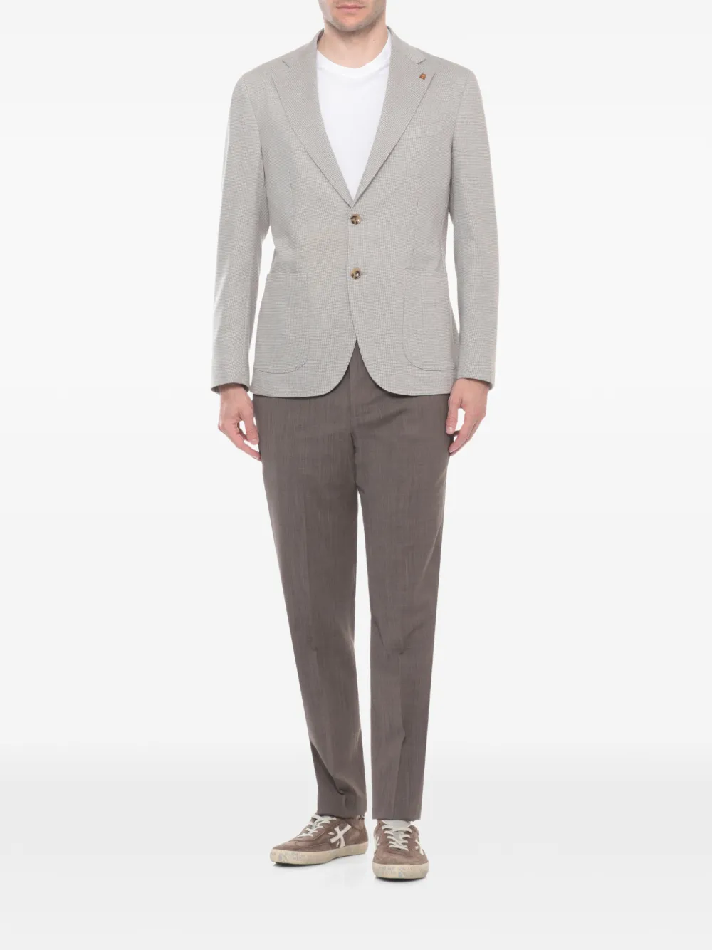  Latorre Blazer à Motif Pied-de-poule - Gris 
