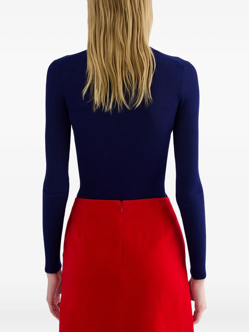 Jil Sander Ribgebreide trui Paars