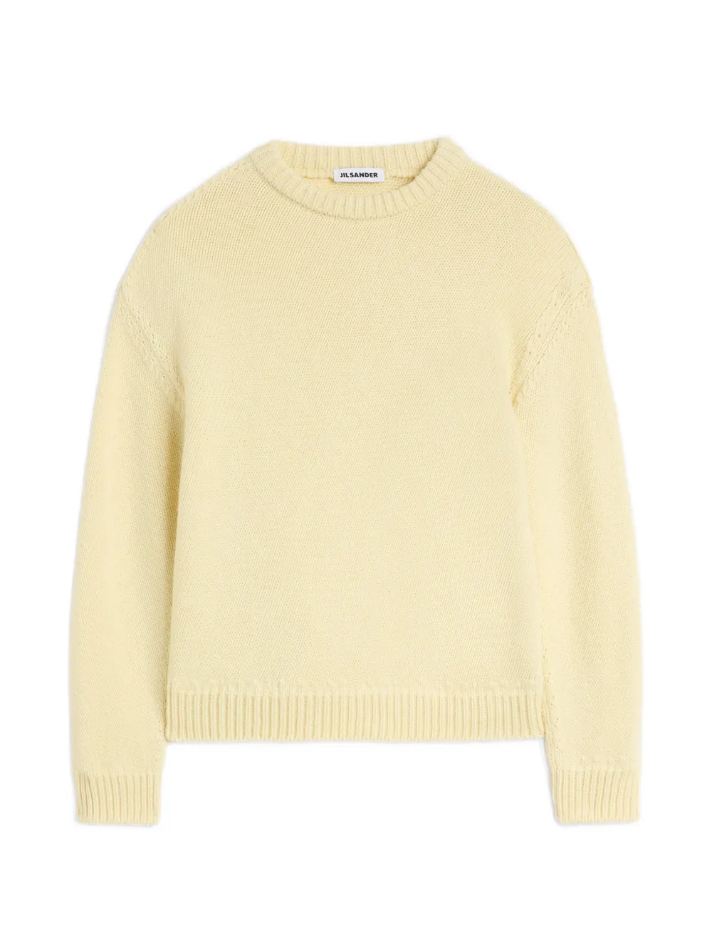 Jil Sander Maglione oversize a coste - Giallo
