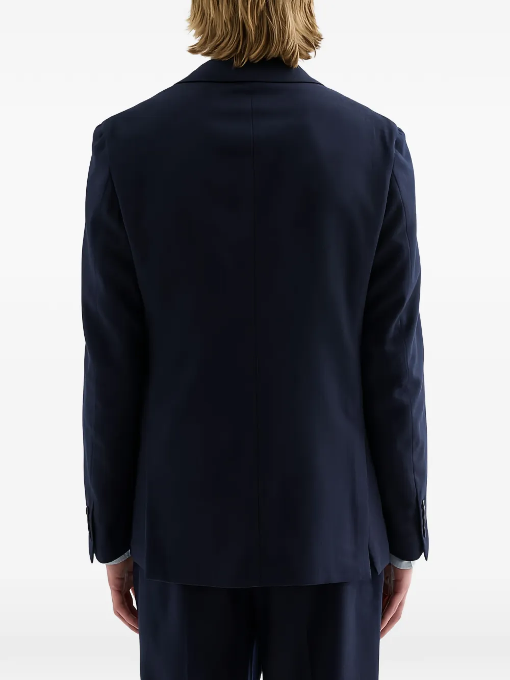 Jil Sander Wollen blazer van popeline Blauw