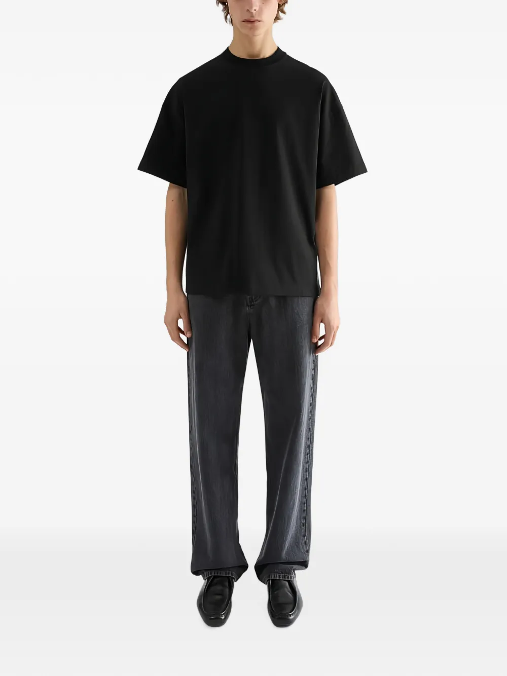 Jil Sander T-shirt met logoprint Zwart