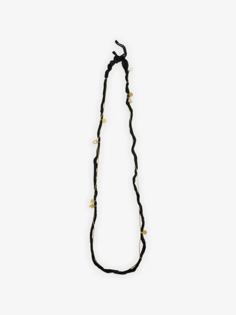 Jil Sander collar con dije del zodiaco de seda y torchón