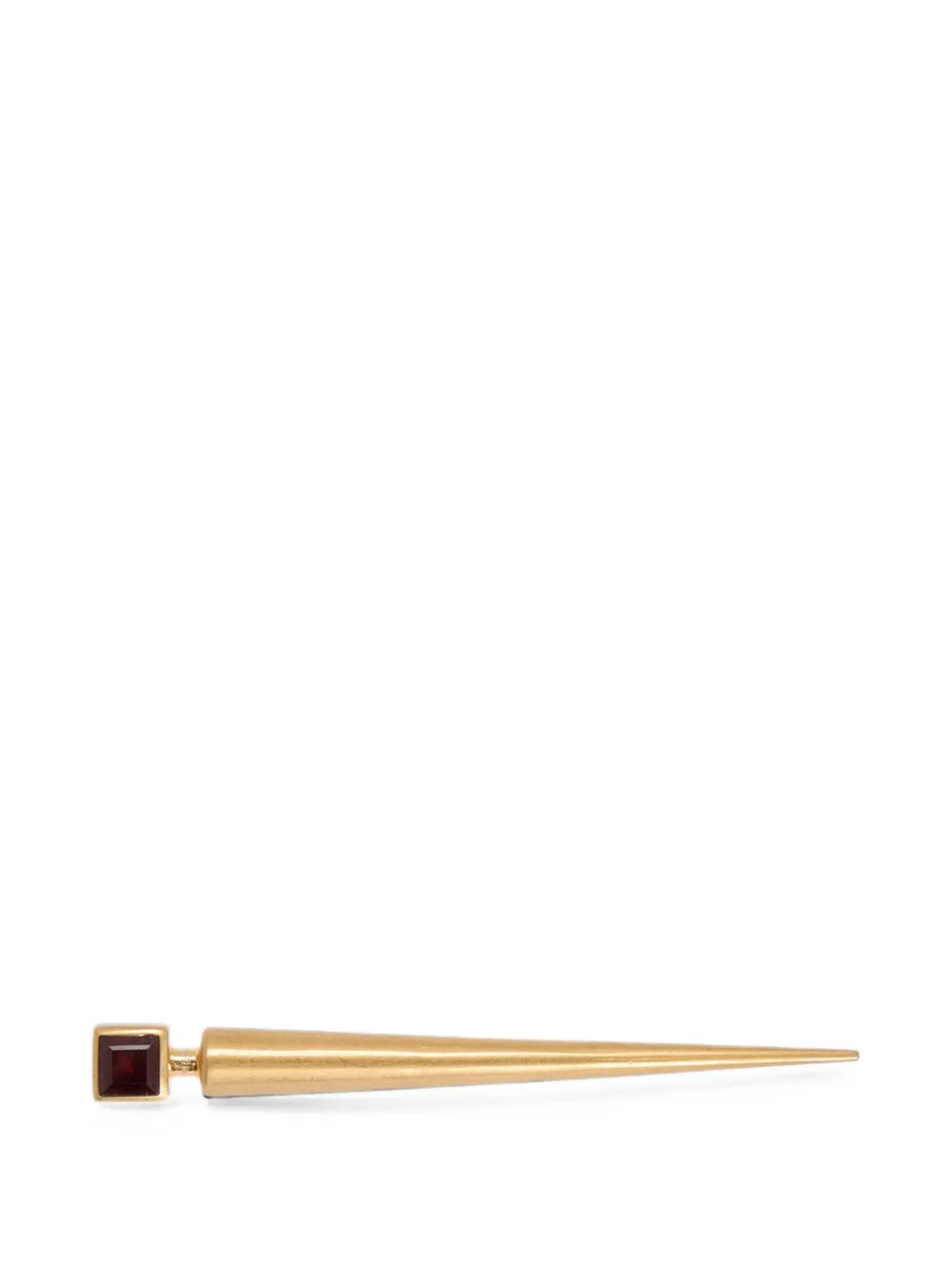 Jil Sander Anstecknadel mit Garnetdetail - Gold
