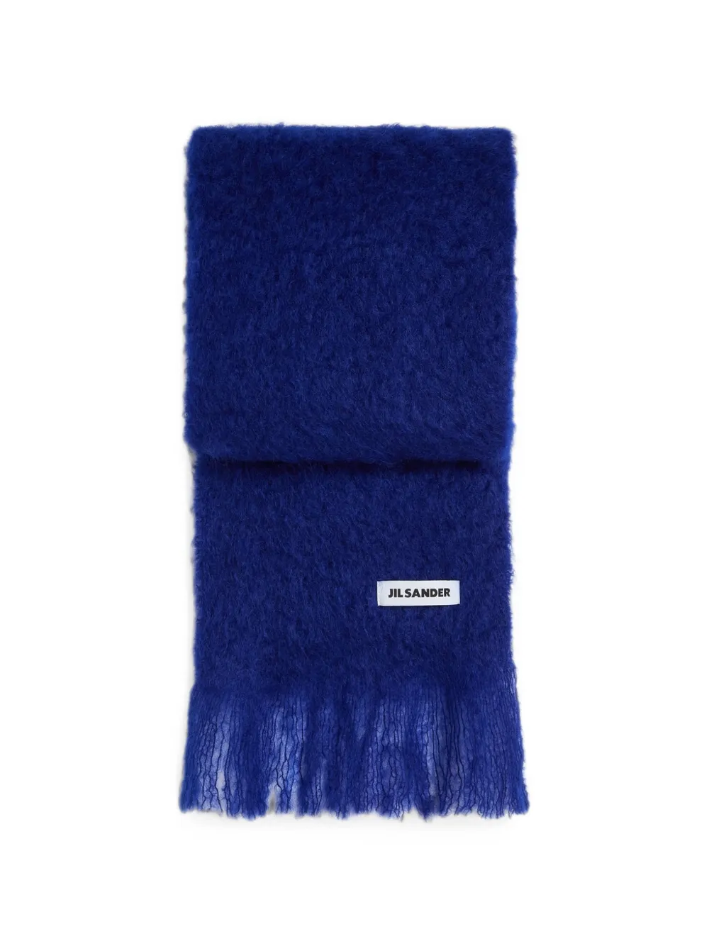 Jil Sander Sciarpa slim in misto lana - Blu