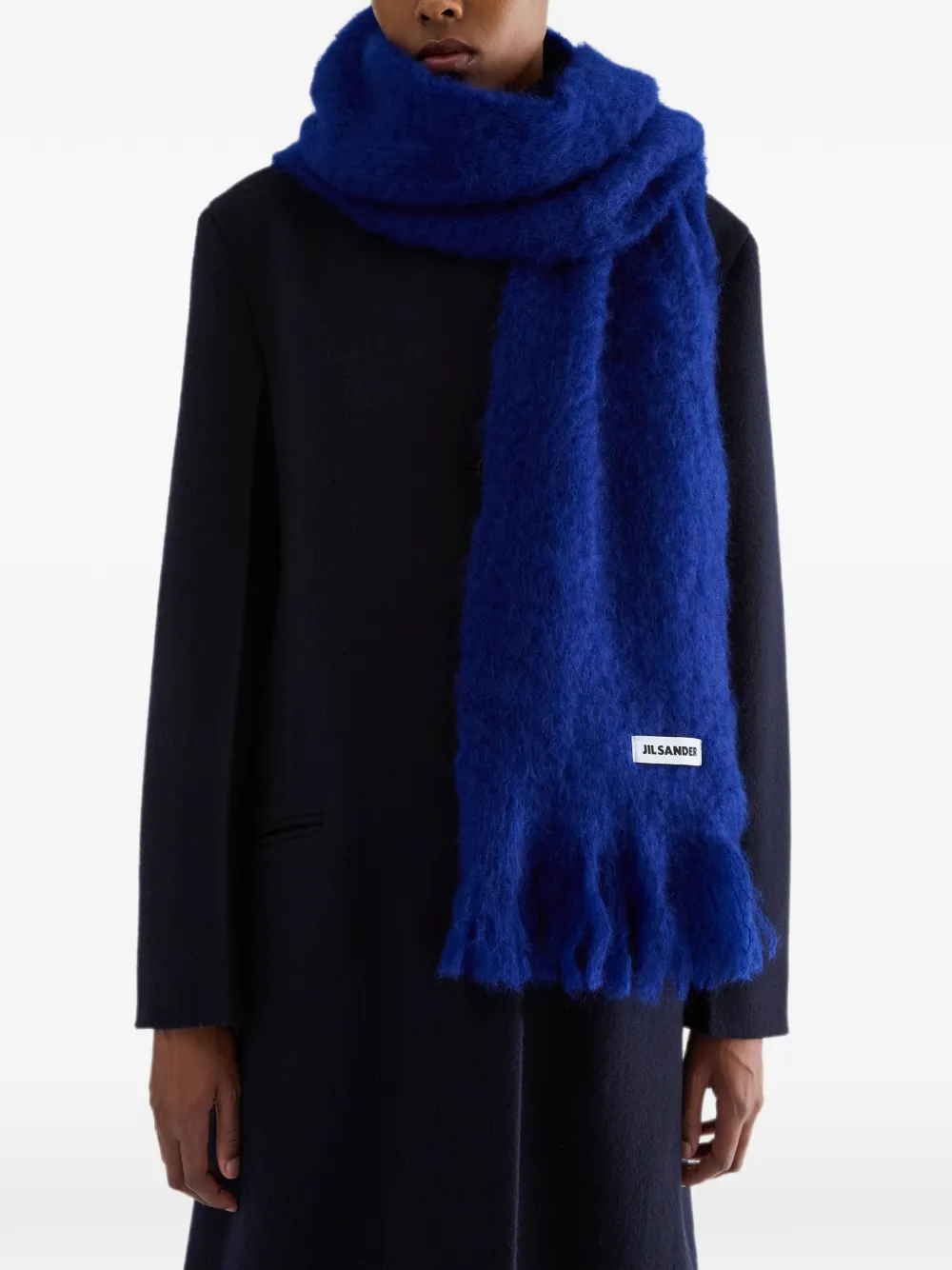 Jil Sander Sjaal van wolblend Blauw