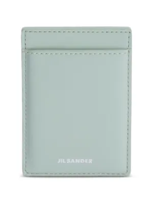 Jil Sander ハートシェイプ レザーポーチ | グリーン | FARFETCH JP