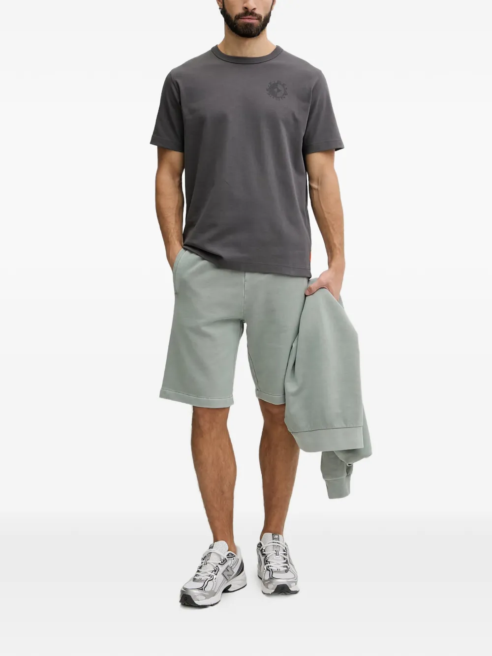 BOGNER FIRE+ICE Lino T-shirt met logoprint Grijs