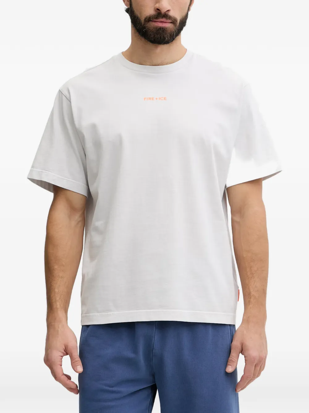 BOGNER FIRE+ICE Avan logo-print T-shirt - Grigio
