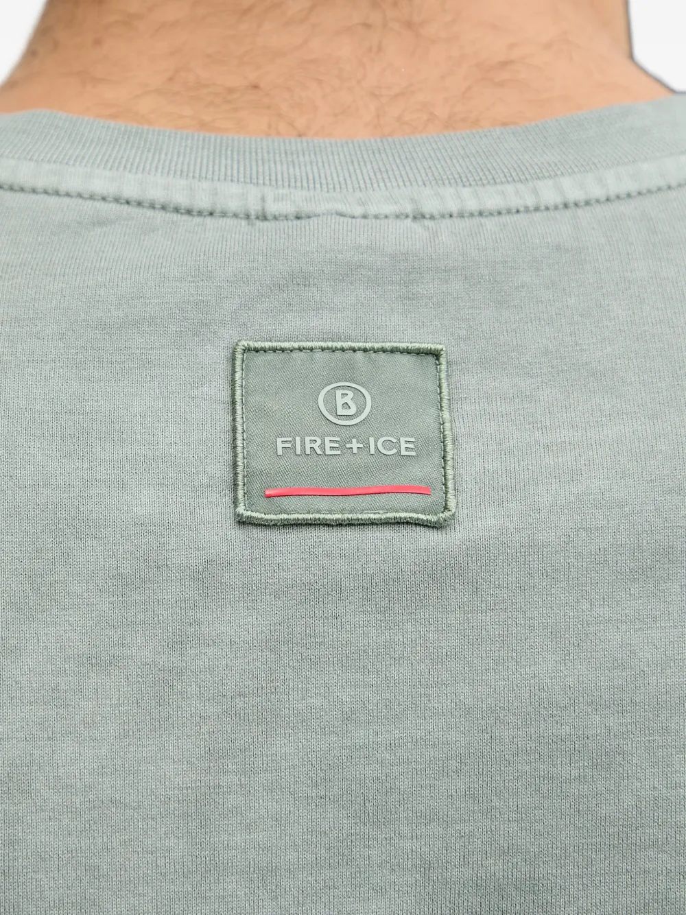 BOGNER FIRE+ICE T-shirt met logoprint met ronde hals Groen