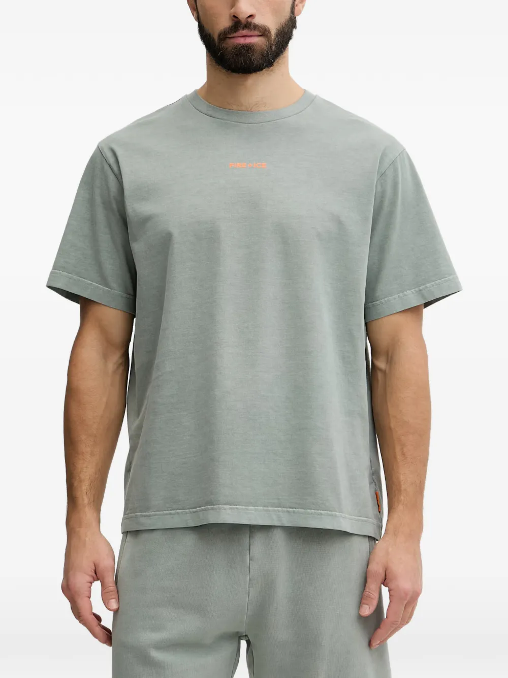 BOGNER FIRE+ICE Avan logo-print crew-neck T-shirt - Verde