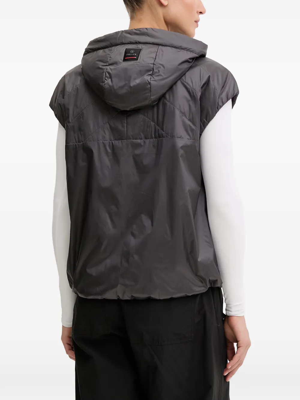 BOGNER FIRE+ICE Fenny bodywarmer met capuchon Grijs