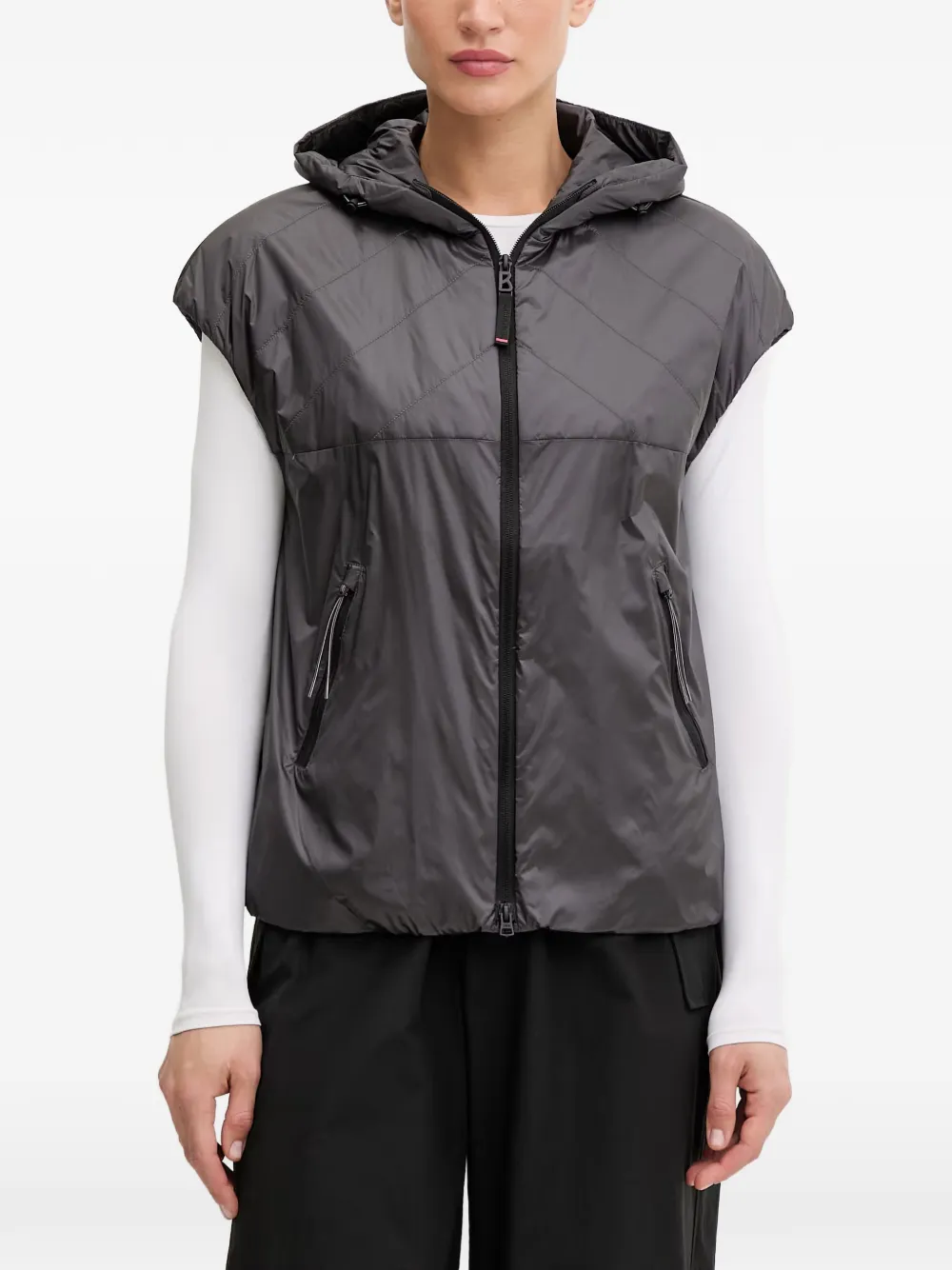 BOGNER FIRE+ICE Fenny hooded gilet - Grau