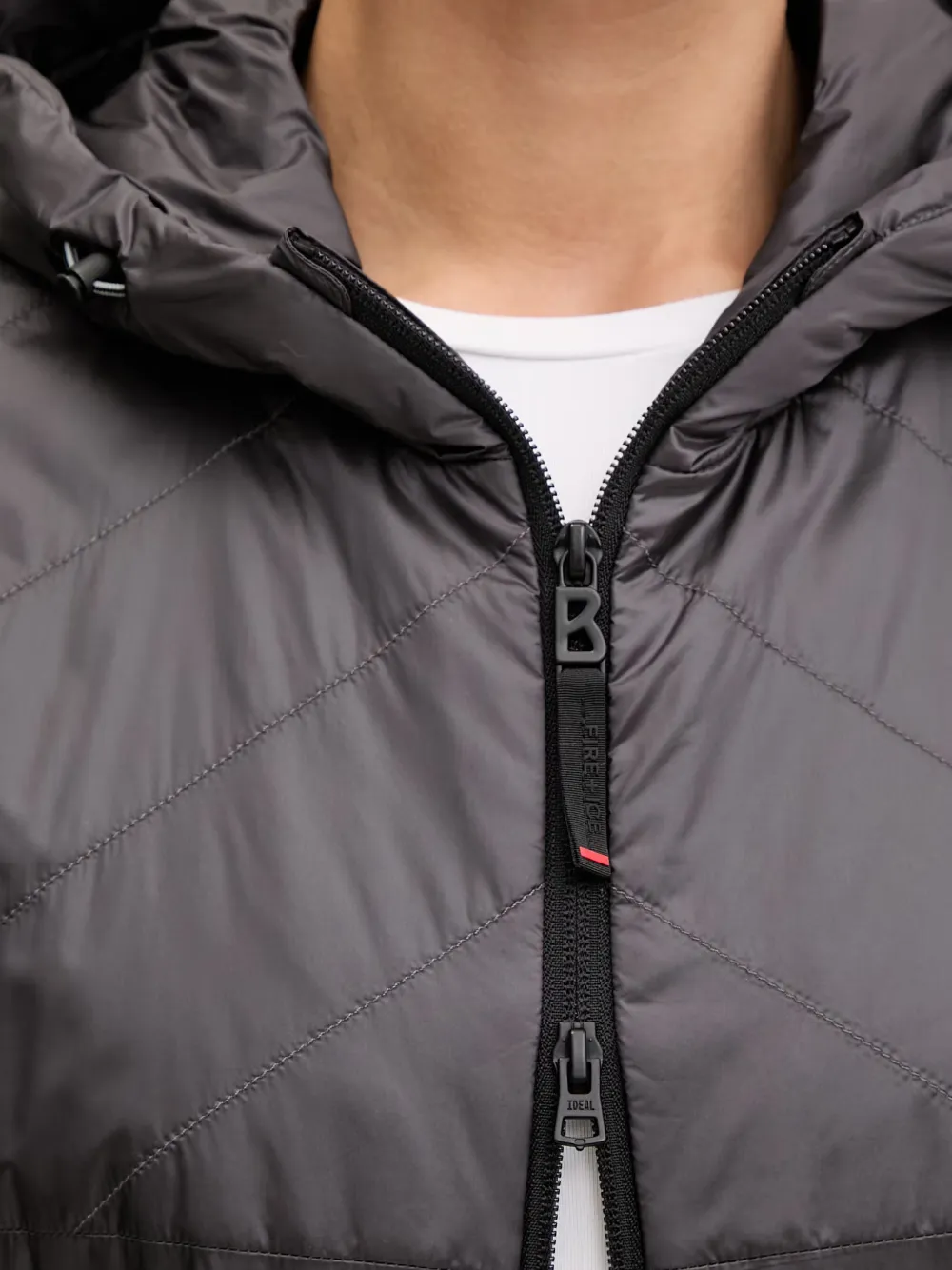 BOGNER FIRE+ICE Fenny bodywarmer met capuchon Grijs