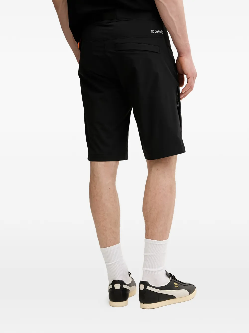 BOGNER FIRE+ICE Carter shorts met ceintuur en logoprint Zwart