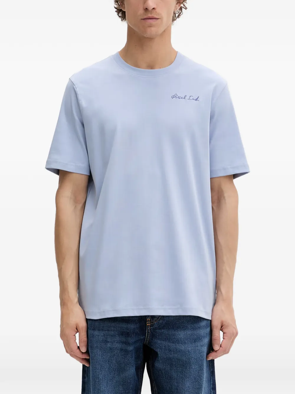 Diesel T-ADJUST-V11 logo-print T-shirt - Blau
