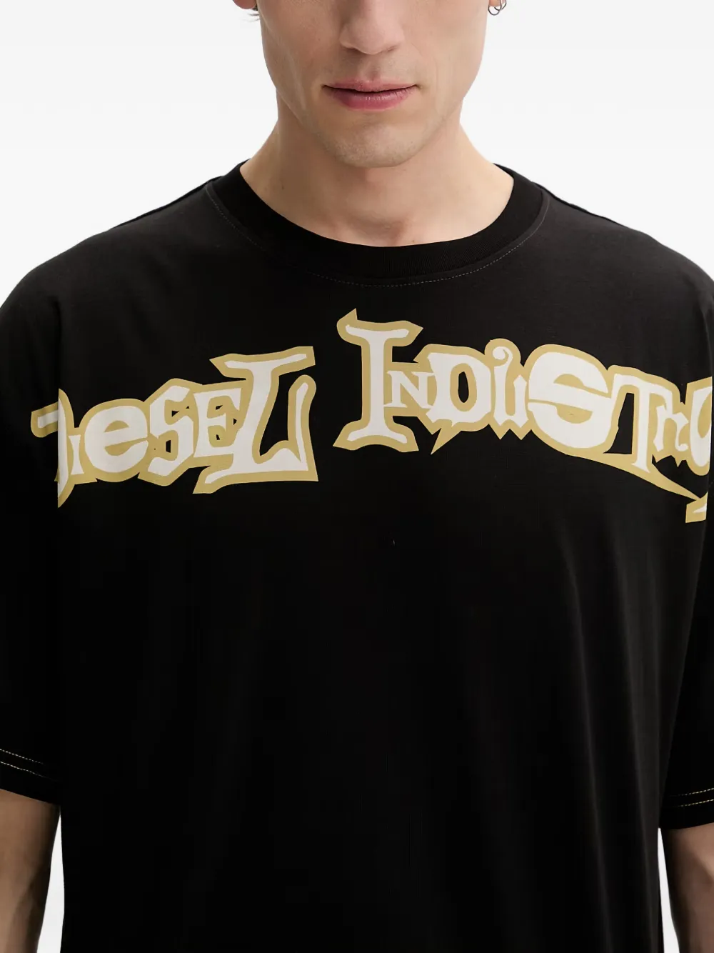 Diesel T-BOXT-V3 T-shirt met logo-print Zwart