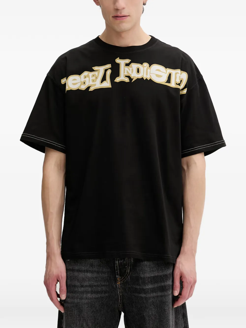 Diesel T-shirt T-BOXT-V3 con stampa - Nero