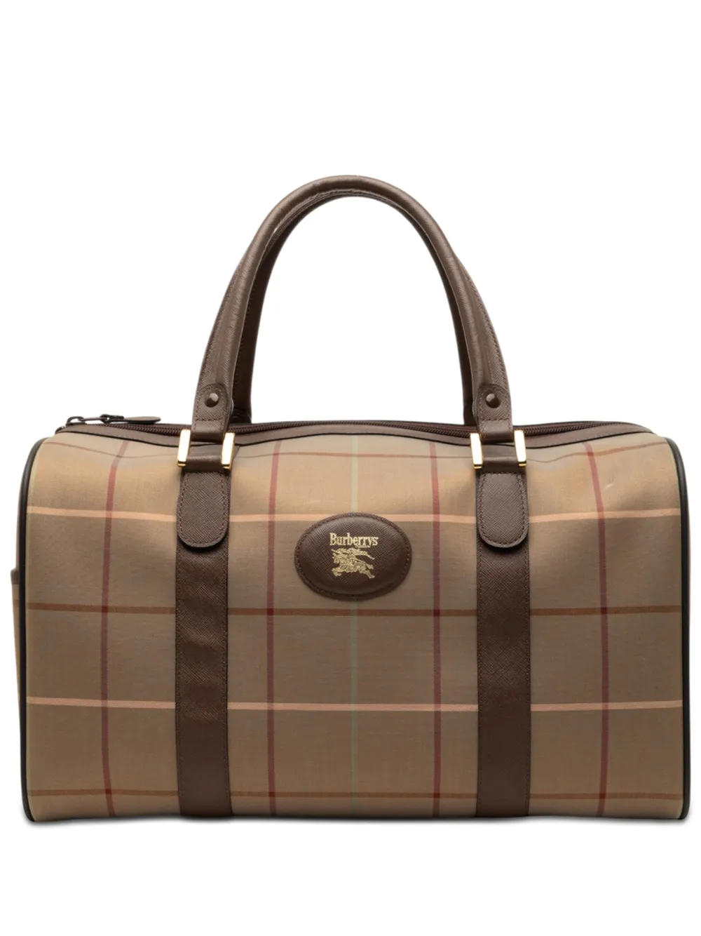 Burberry Pre-Owned 20th Century Vintage Check Canvas boston bag - Marrone