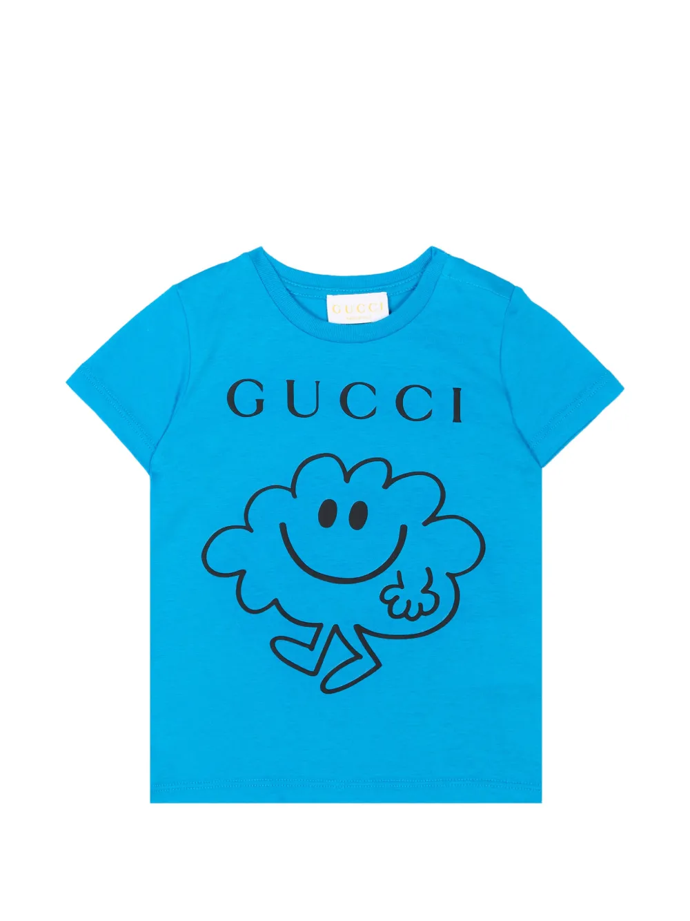 Gucci Kids logo-print cotton T-shirt - Blau