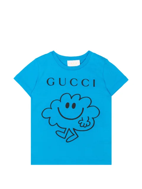 Gucci Kids x MR. MEN™ LITTLE MISS™ logo-print cotton T-shirt