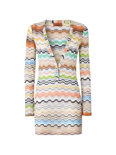 Missoni vestido corto de playa con cuello en V
