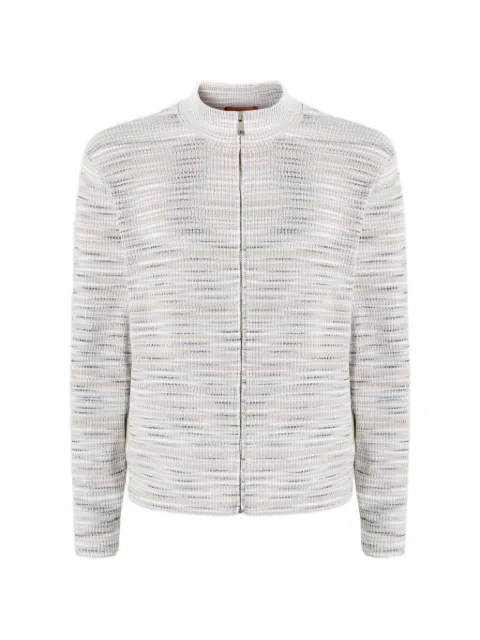 Missoni ribbed zip-up cardigan
