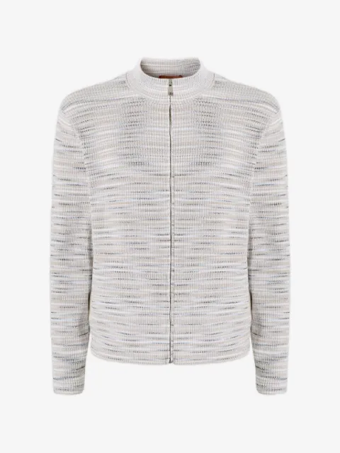 Missoni ribbed zip-up cardigan