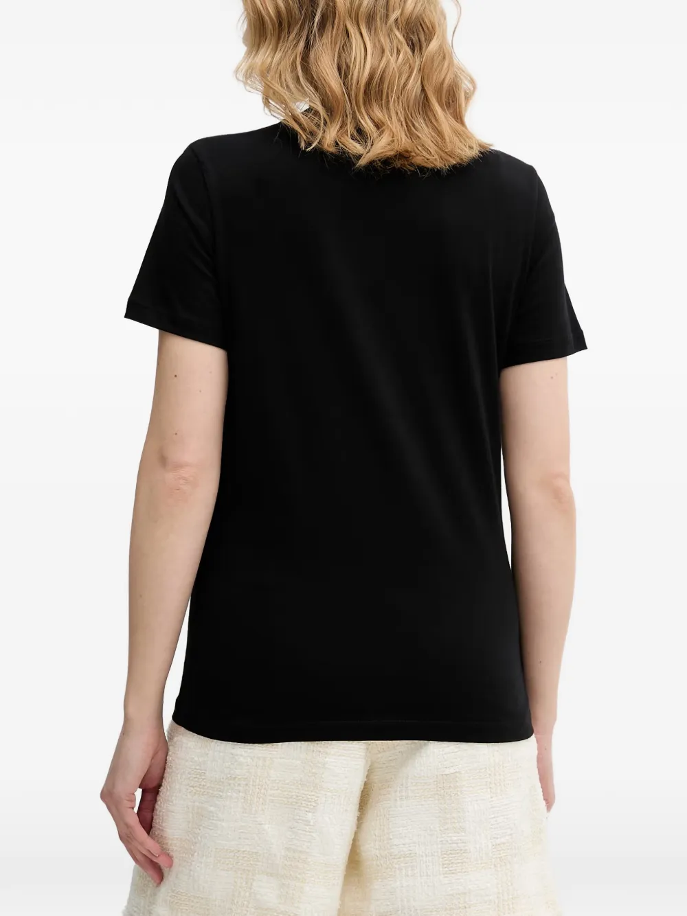 Karl Lagerfeld T-shirt met geborduurd logo Zwart