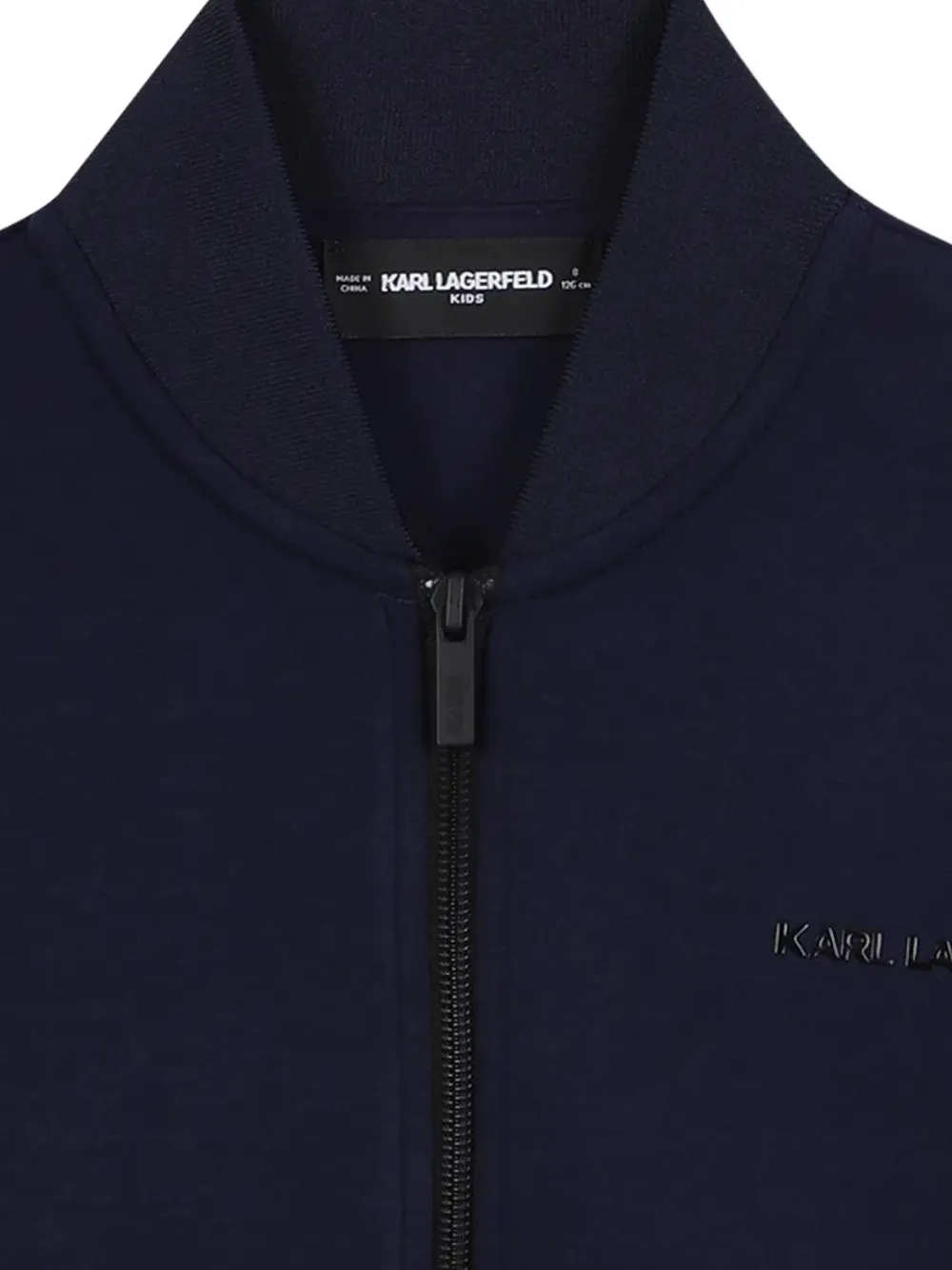 Karl Lagerfeld Kids Sweater met logopatch Blauw