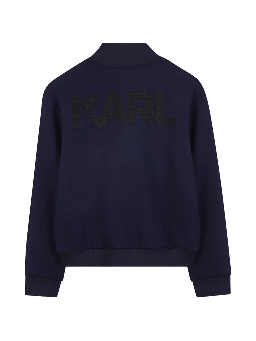 Karl Lagerfeld Kids Sweater met logopatch Blauw