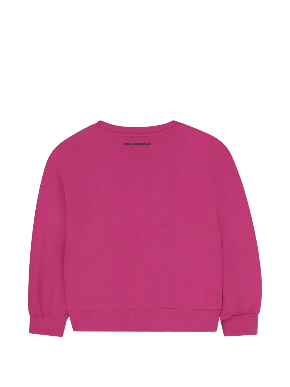 Karl Lagerfeld Kids Sweater met logo van pailletten Roze