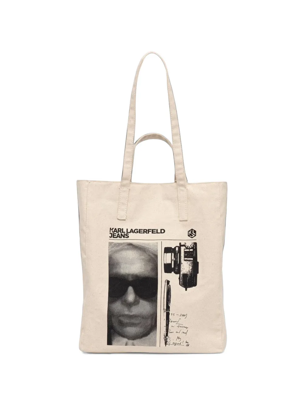 Karl Lagerfeld Jeans graphic-print tote bag - Toni neutri