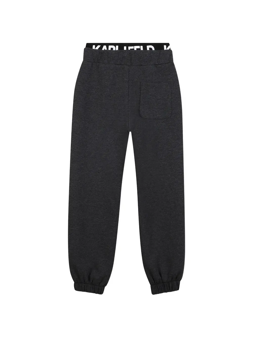 Karl Lagerfeld Kids logo-waistband drawstring track pants Grijs