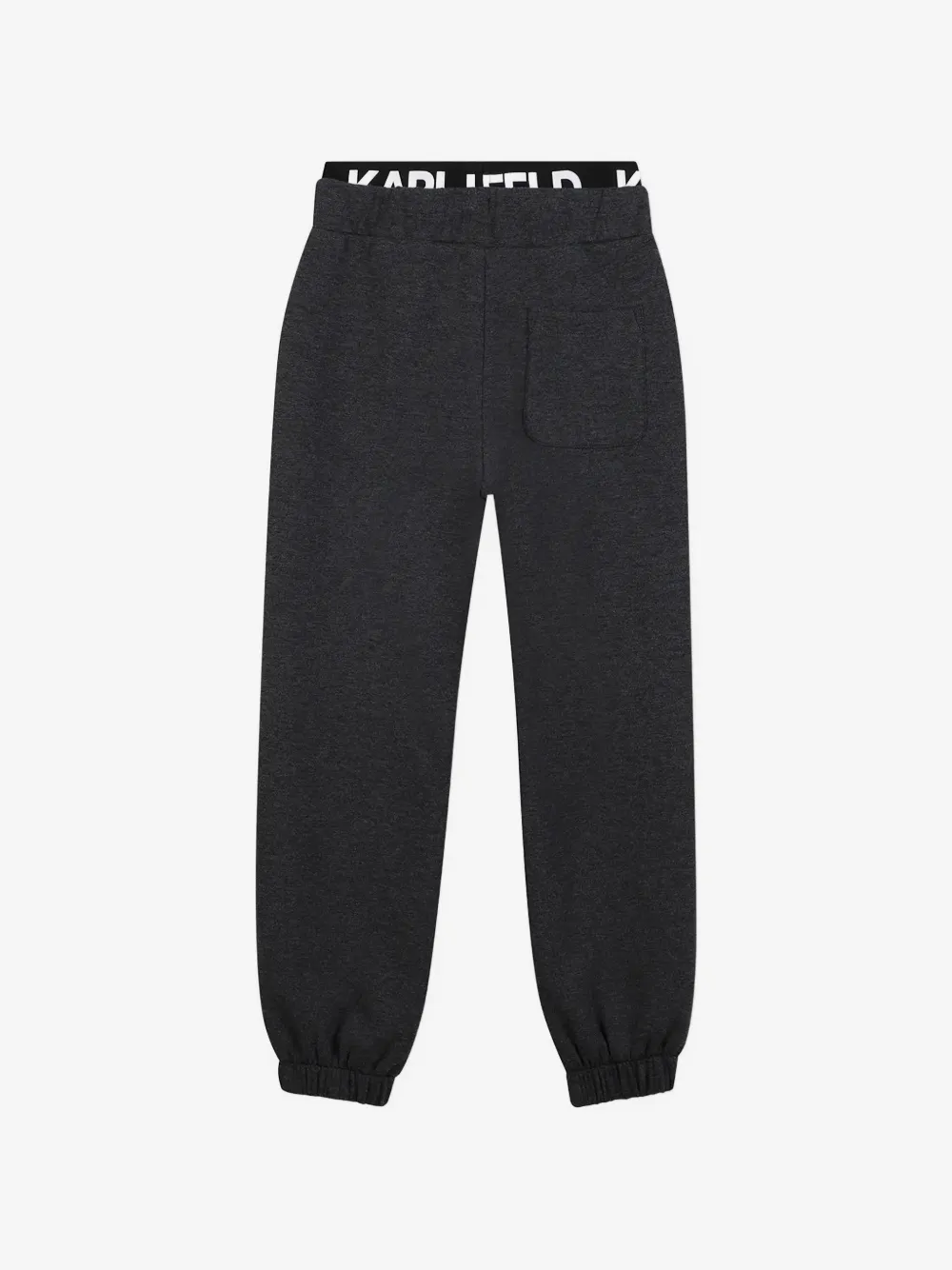 Karl Lagerfeld Kids 로고 밴드 드로스트링 트랙 팬츠