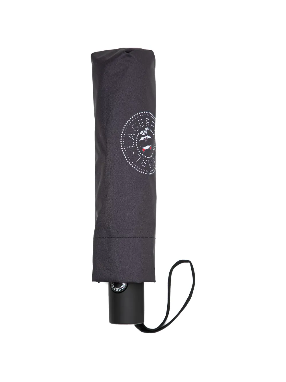 Karl Lagerfeld logo-print umbrella - Schwarz