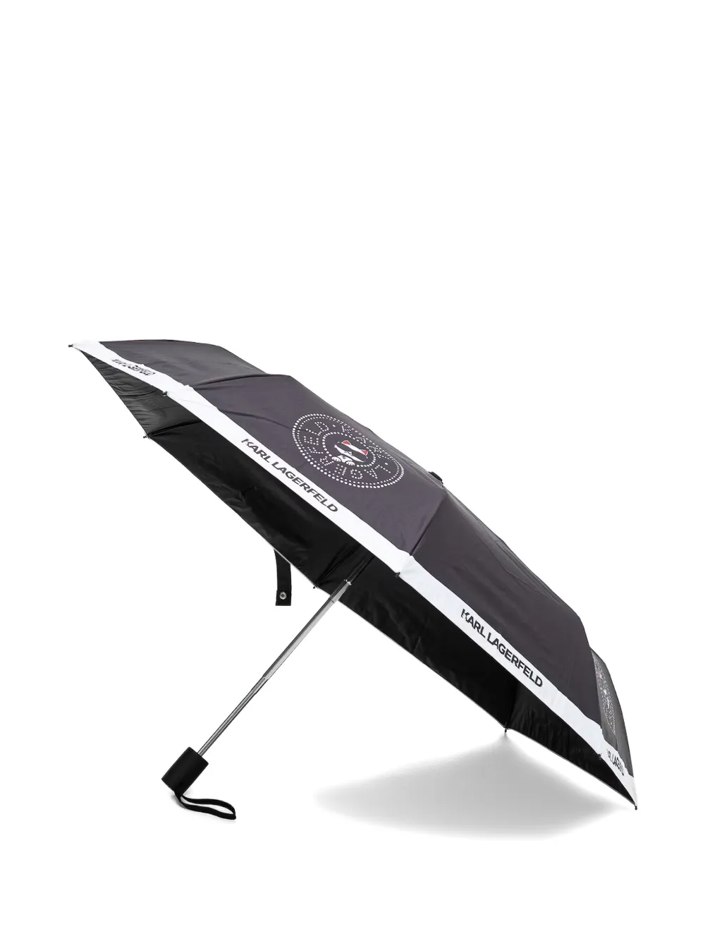 Karl Lagerfeld Paraplu met logoprint Zwart