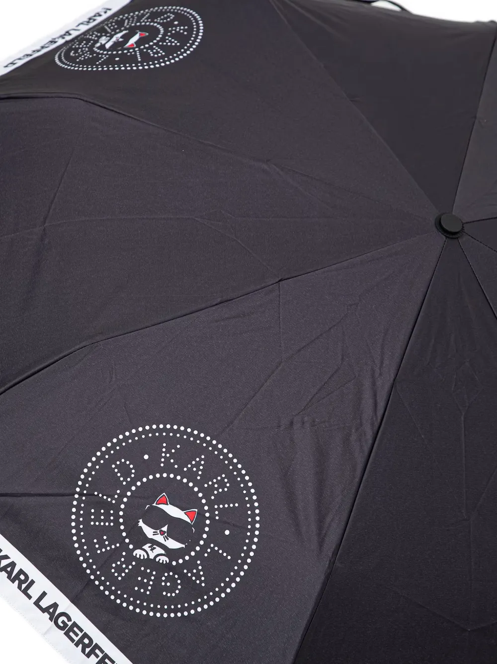 Karl Lagerfeld Paraplu met logoprint Zwart