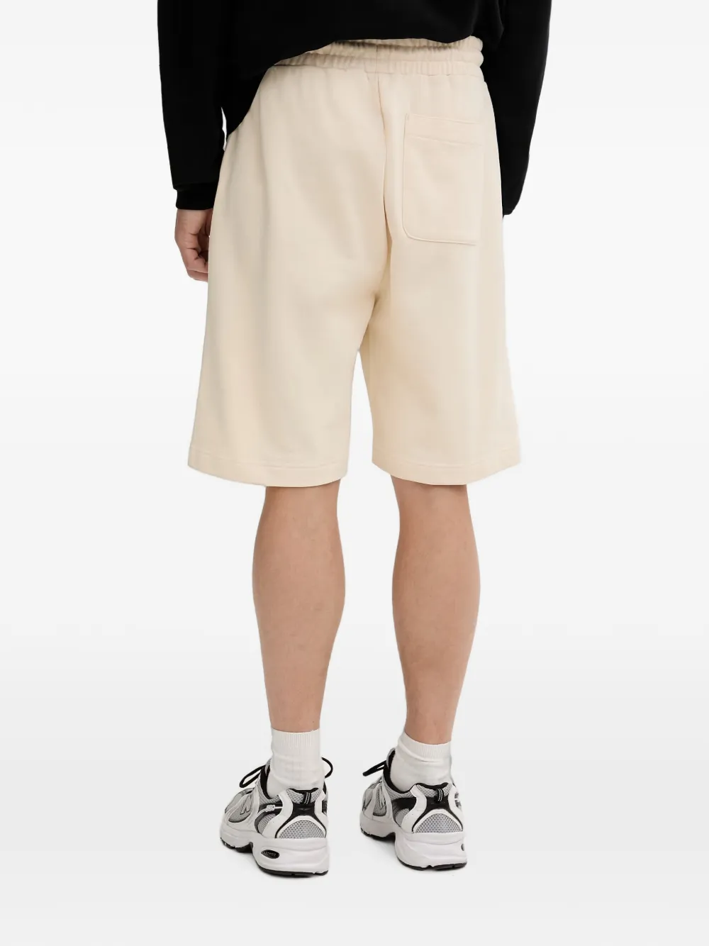 Karl Lagerfeld Jeans logo-print drawstring shorts Beige