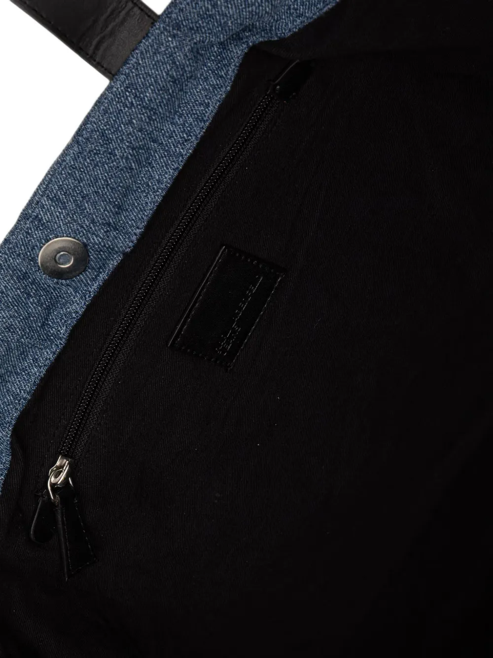 Karl Lagerfeld Jeans logo-print denim tote bag Blauw