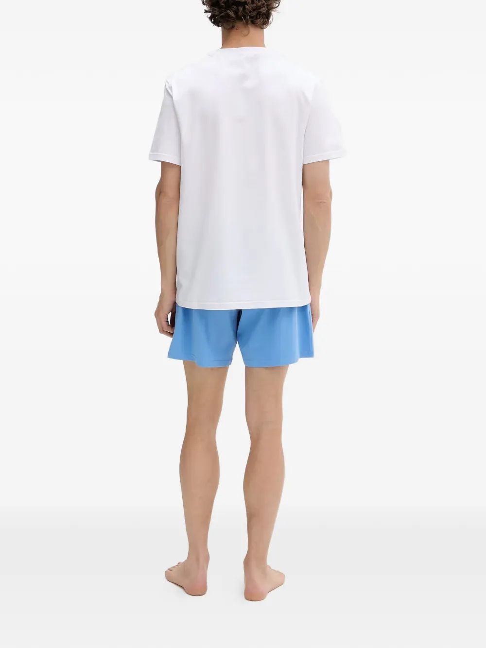 Karl Lagerfeld Pyjama met logoprint Blauw