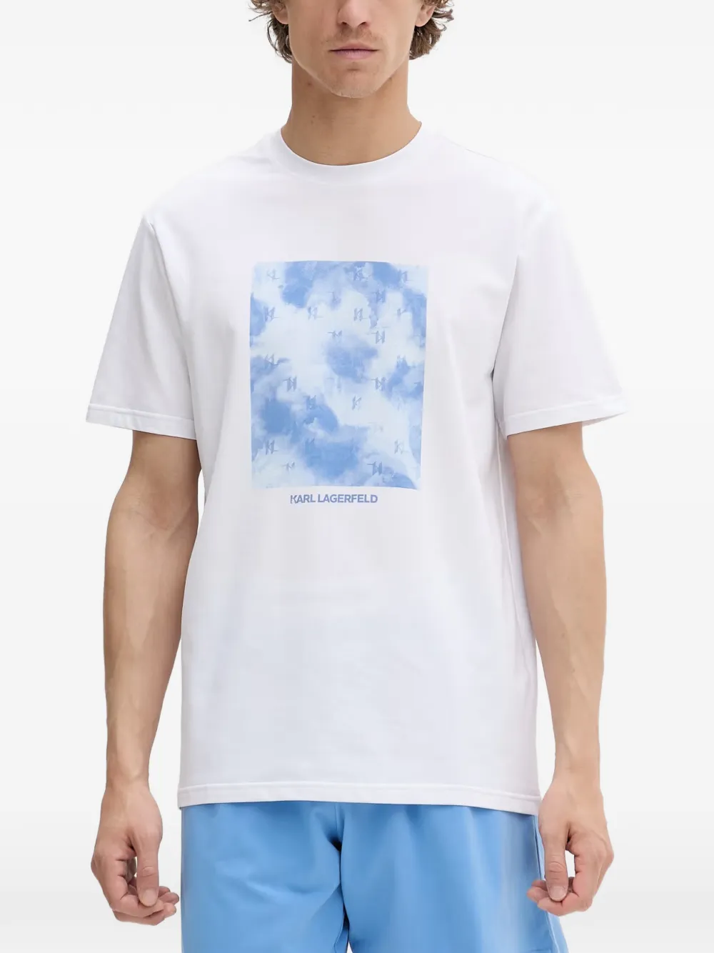 Karl Lagerfeld Pyjama met logoprint Blauw