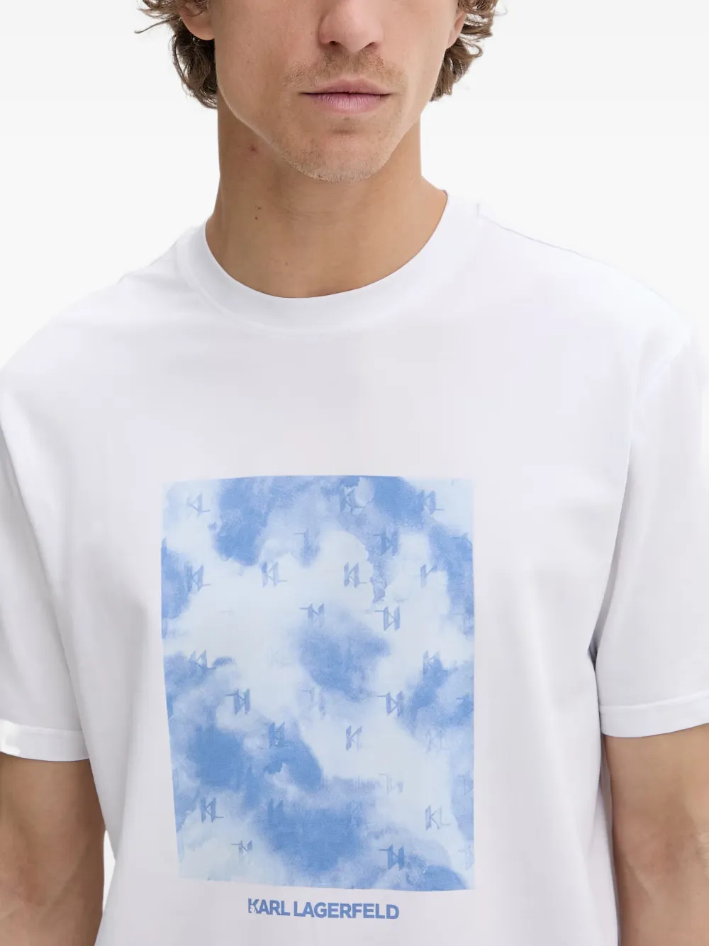Karl Lagerfeld Pyjama met logoprint Blauw