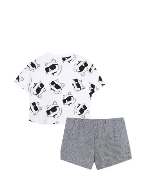 Karl Lagerfeld Kids choupette-print shorts set