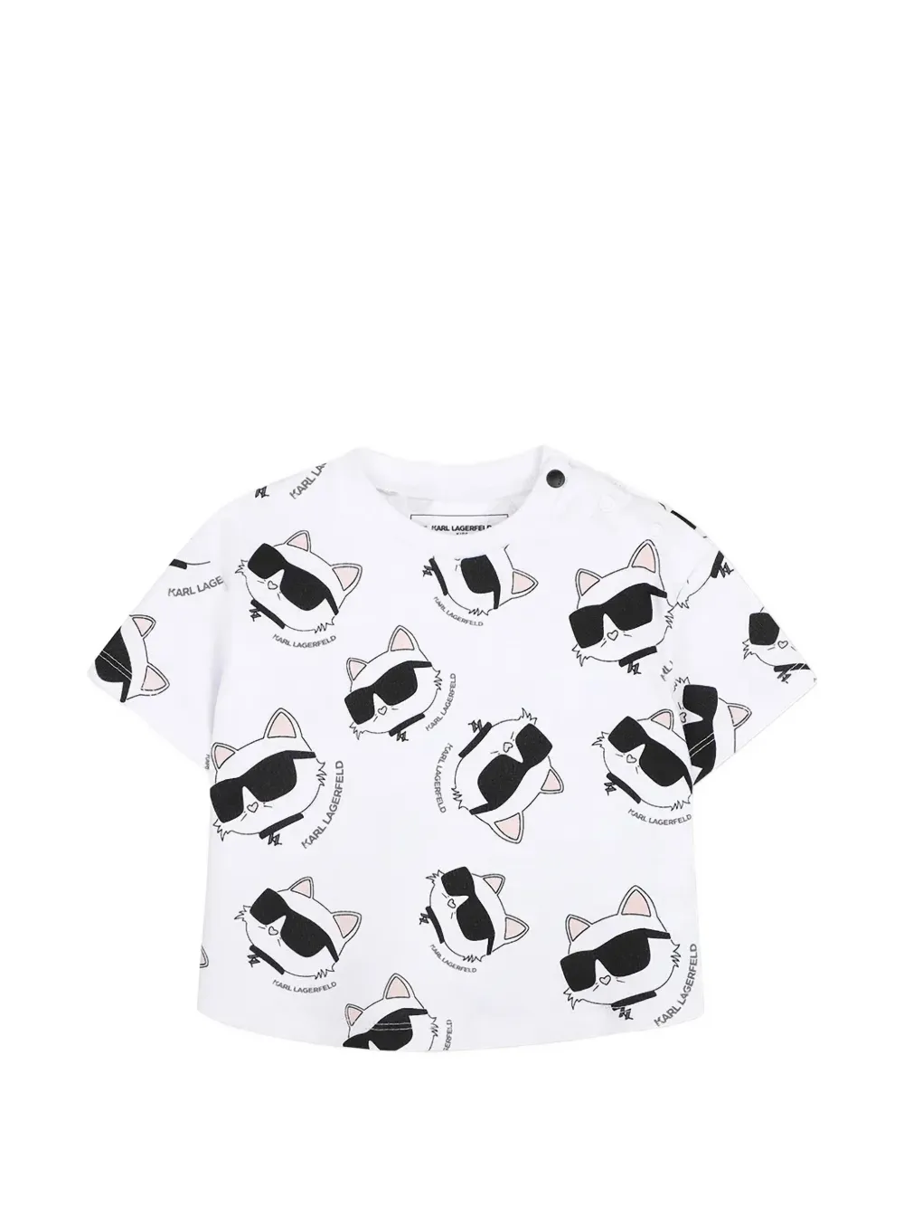 Karl Lagerfeld Kids choupette-print shorts set Wit