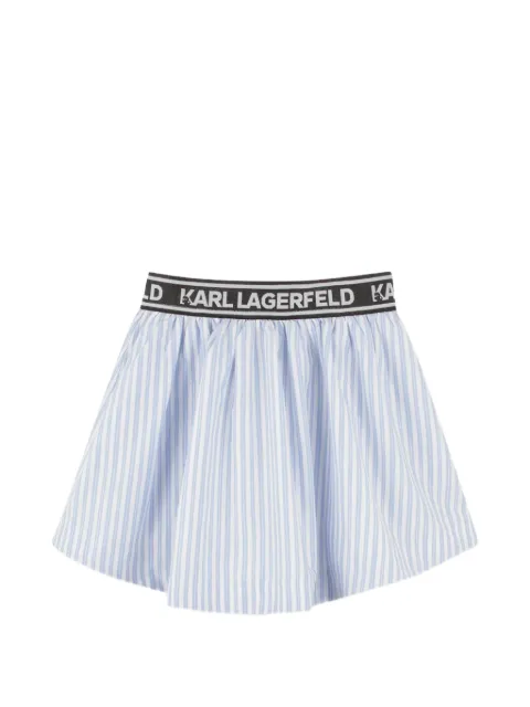 Karl Lagerfeld Kids ストライプ ミニスカート