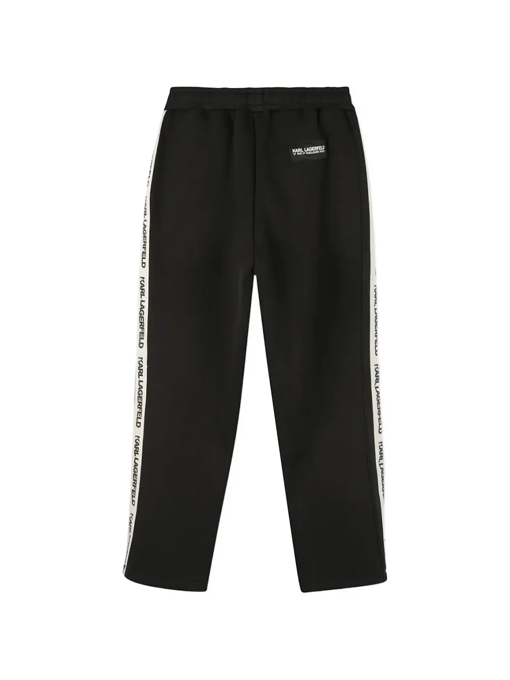 Karl Lagerfeld Kids Trainingsbroek met logoband Zwart